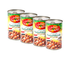 حدائق كاليفورنيا - فول مدمس بالخلطة المصرية  ٤*٤٥٠ غرام