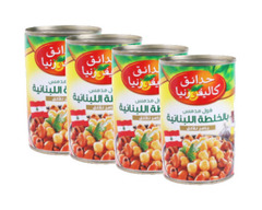 حدائق كاليفورنيا - فول مدمس ( بالخلطة اللبنانية ) ٤ *٤٥٠غرام