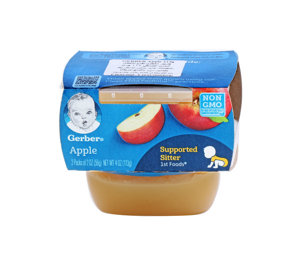 Buy Gerber Apple Puree Baby Food 2*56g and Baby Care online Danube