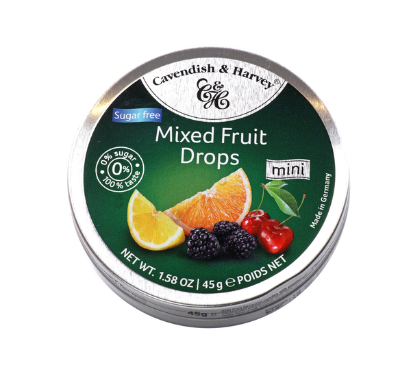 Buy Cavendish & Harvey Mini Mixed Fruit Drops Sugar Free 50g and Sweets