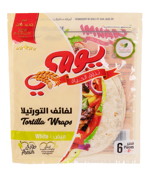 Buy Yaumi Tortilla Wraps White 6Pieces and Bakery online Danube