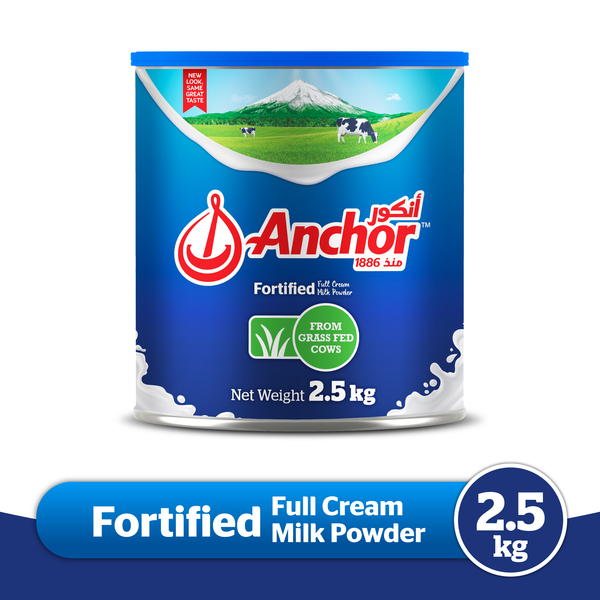 Anchor Full Cream Milk Powder 2.5 Kg Danube
