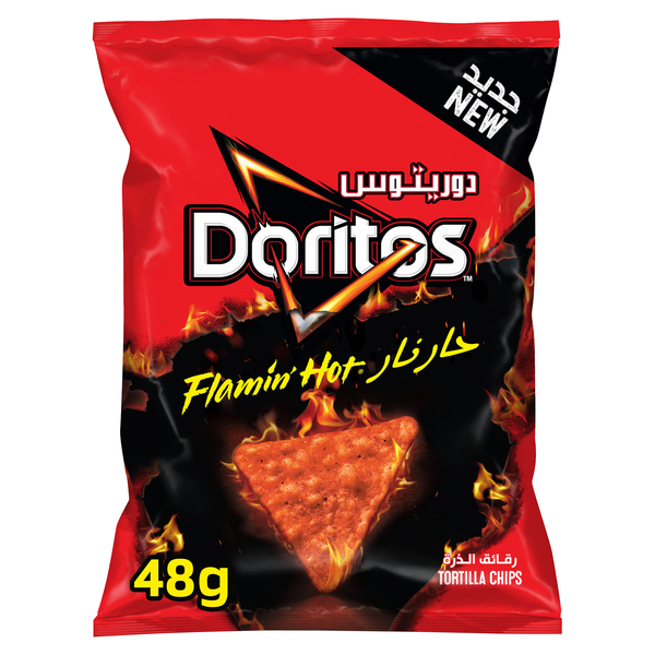 Buy Doritos Flaming Hot Tortilla Chips 48g and Sweets & Snacks online