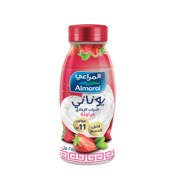 Buy Almarai Low Fat Greek Drinking Yoghurt Strawberry Flavoured 250ml