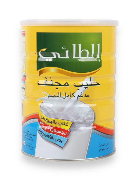 حليب مجفف مدعم كامل الدسم
