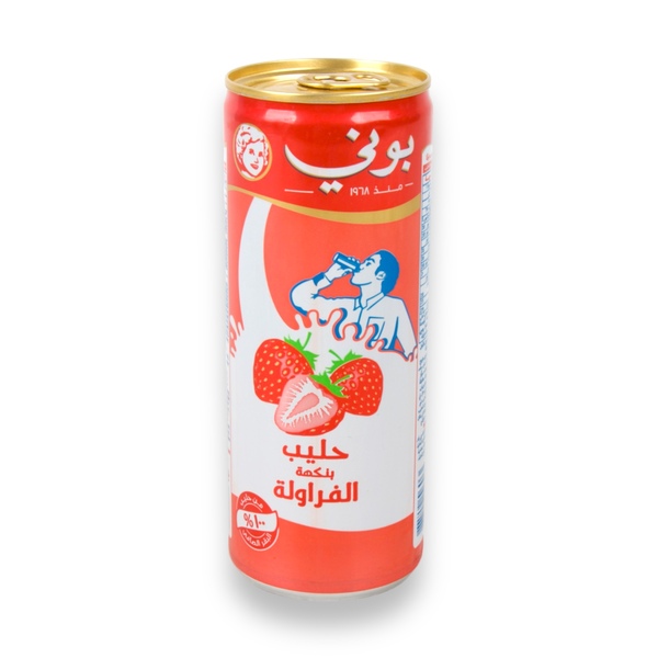 حليب بالفراولة