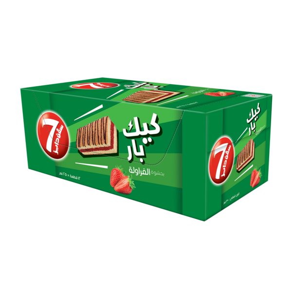 Buy 7 Days Cake Bar with Strawberry Filling 12*25g and Kids Lunch Box