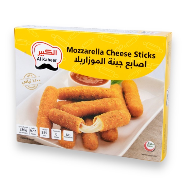 Buy Al Kabeer Mozzarella Cheese Sticks 250g and Frozen Food online - Danube