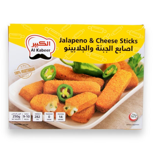Al Kabeer Jalapeno & Cheese Sticks 250 G - Danube