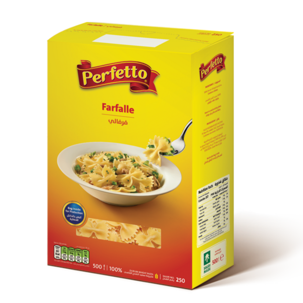 Buy Perfetto Farfalle Pasta 500g and Pantry online Danube