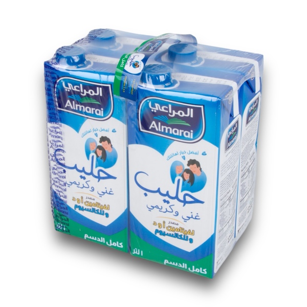 Buy Almarai Full Fat Long Life Milk Rich & Creamy 4*1L and Dairy & Eggs ...