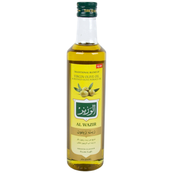 زيت زيتون مزيج من زيت زيتون بكر وزيت لب الزيتون المكرر