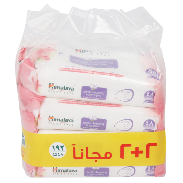 Buy Himalaya Gentle Baby Wipes (Value Pack) 2+2*48Wipes and Baby Care ...