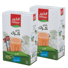 الخير شاي كرك بالهيل بدون سكر مضاف ٢*١٢*١٥ غرام