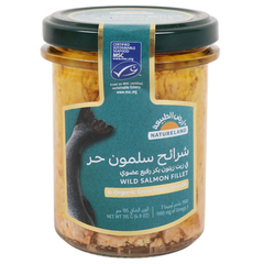 Natureland Wild Salmon Fillet in Organic Extra Virgin Olive Oil 195 g